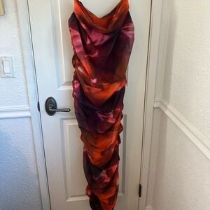 Long curvy body-con dress